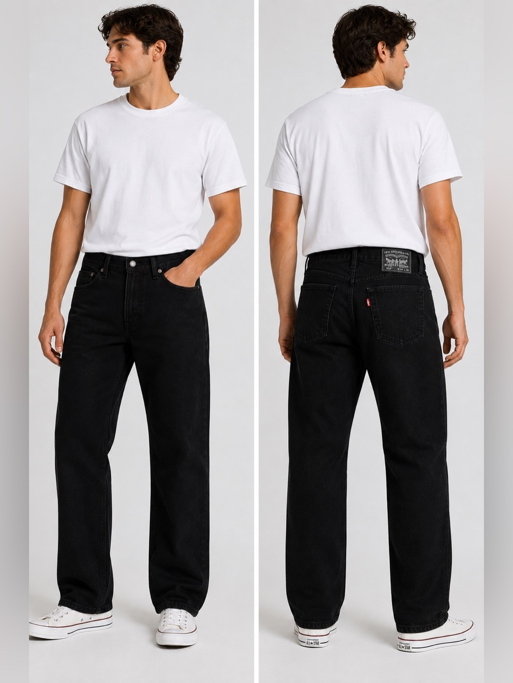 Levi’s 505 Men’s Black Straight Leg Jeans W34 L30 NWOT